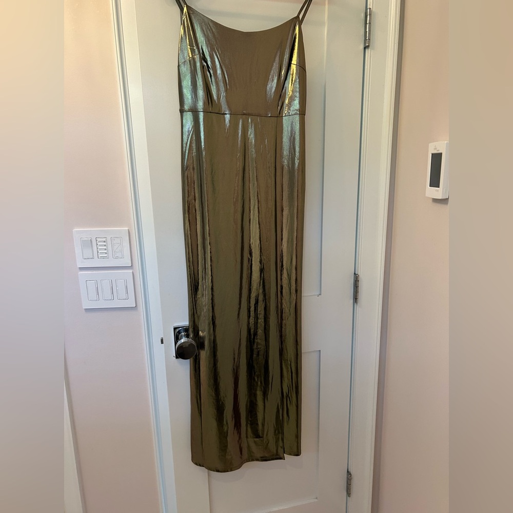French Connection Ronja Liquid Strappy Midi Dress.